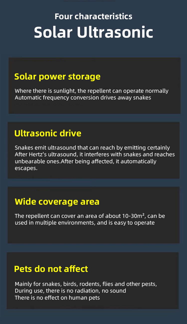 Répulsif Taupe Solaire à Ultrason