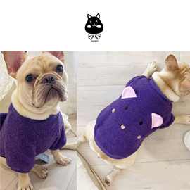 宠物变身装秋冬绒衣斗牛犬大狗衣服法斗柯基泰迪比熊服装批发跨境