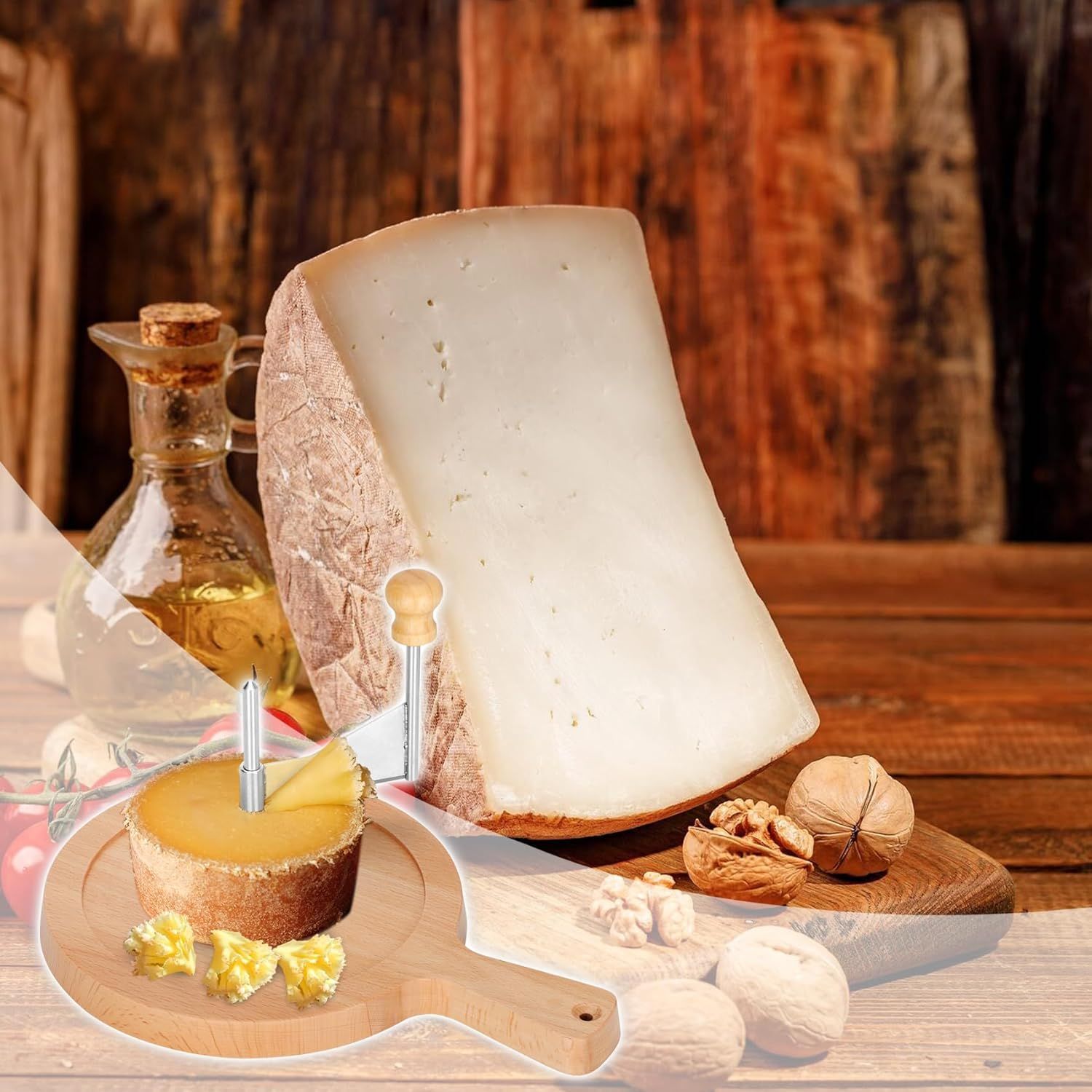 Rallador de queso disco queso rebanador de queso Queso rallador rotativo manual raspador de chispas de chocolate