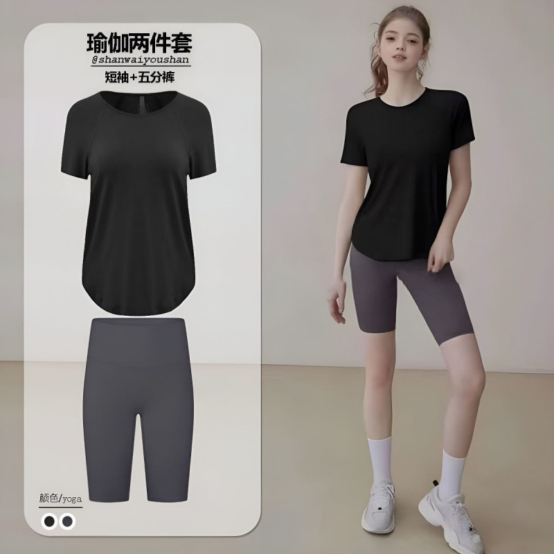 Camiseta deportiva de secado rápido para mujer de gran tamaño malla suelta casual de manga corta ropa de yoga para correr tops para mujer fábrica comercial de verano