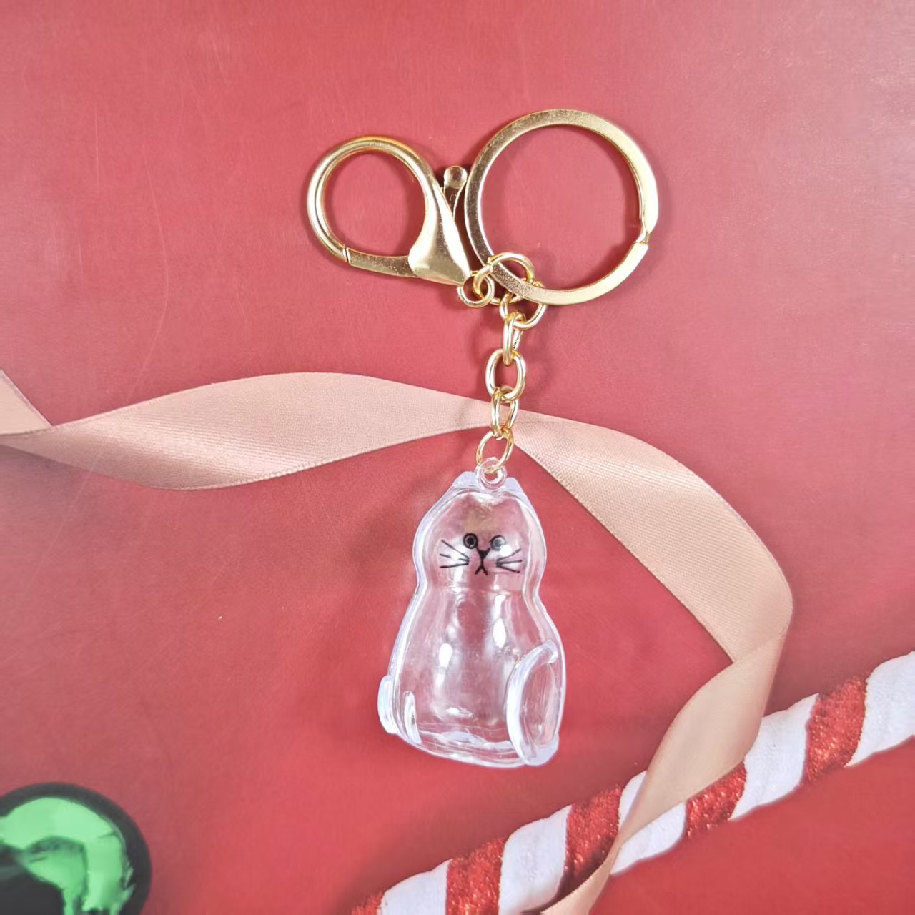 Caja de Almacenamiento Transparente para Pelo de Gato, Popular Transfronterizo, Cápsula para Guardar Pelo de Gato, Bolsa Conmemorativa, Llavero, Colgante para el Cuidado del Gato