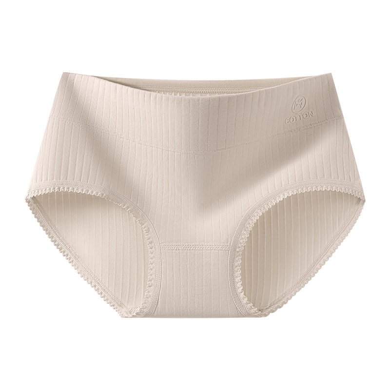 Un tipo de ropa interior de algodón para bebés, cintura media, transpirable, cadera, entrepierna más larga, más cómodo 10A, entrepierna antibacteriana, calzoncillos de mujer