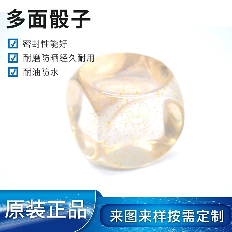 Прозрачные закругленные углы игры смолы в кости Многогранный кубик игры в кости Бар KTV Повседневные развлечения