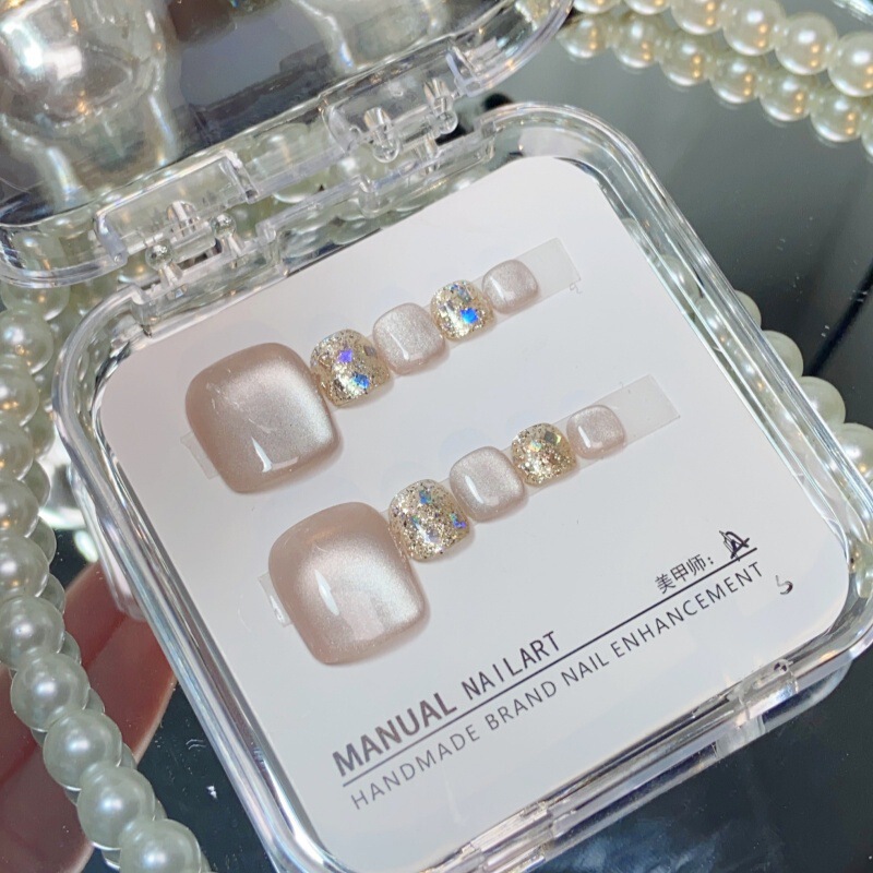 Toenail Piece Wearing Nail Finished Products Internet-famous Same Style Nail Art Toenail Removable Fake Nail Patch Wearing Nail Piece Toenail Piece Wearing Nail Finished Products Internet-famous Same Style Nail Art Toenail Removable Fake Nail Patch Wearing Nail Piece