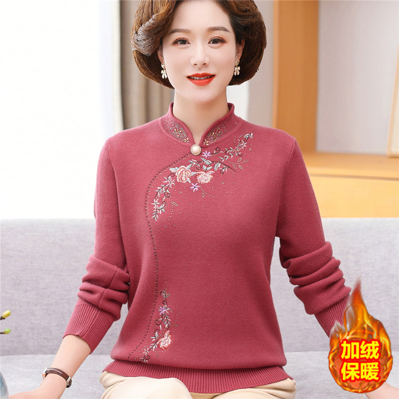 E5959 670K ÁO LEN NỮ TAIRYA ÁO LEN MÙA XUÂN THU ĐÔNG TRUNG NIÊN DÀY ẤM THỜI TRANG NỮ G02 SẢN PHẨM MỚI