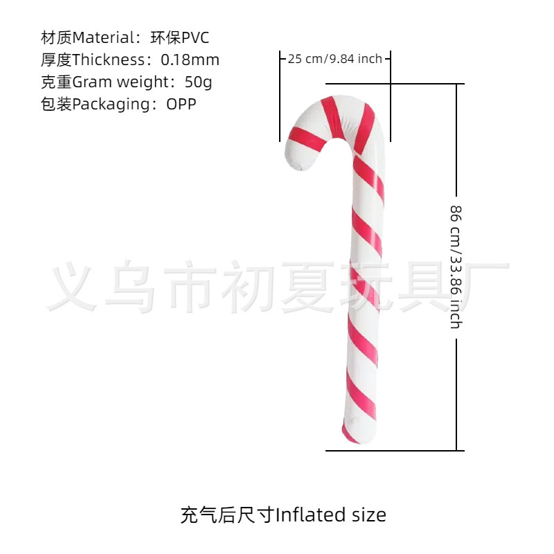 跨境现货Christmas圣诞老人装饰气球PVC雪花球商场户外装饰充气球|undefined