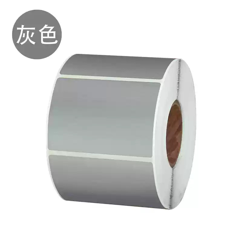 Etiqueta adhesiva de papel térmico de tres colores, color, selección múltiple, impresión de código de barras impermeable y a prueba de aceite personalizada, etiqueta autoadhesiva