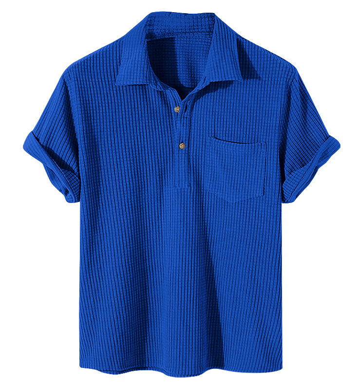 Men's Solid Color Polo Shirt Men's Clothing display picture 3