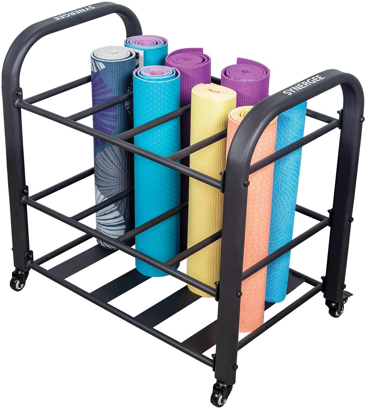 厂家直供铁艺壁挂式瑜伽垫泡沫滚筒架 毛巾架 展示架等