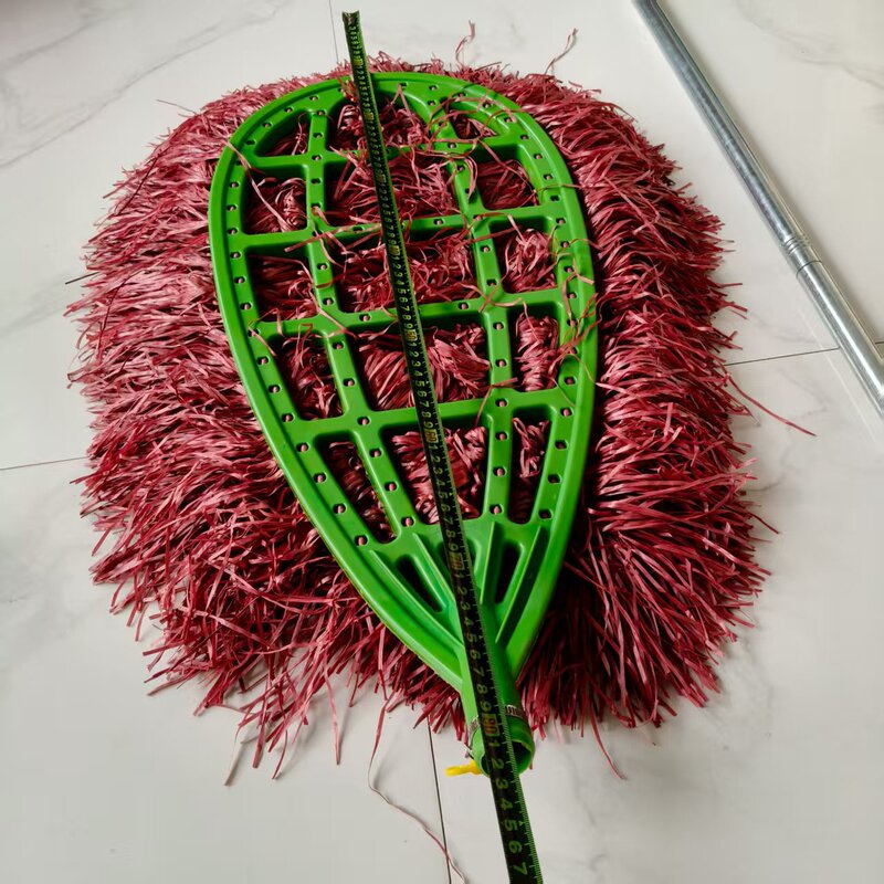 Stainless Steel Rod Head Plastic Wire Thickened Bamboo Broom Sanitation Worker Garden Courtyard Outdoor Broom