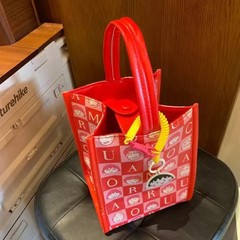2025 新しい夏のランチバッグ小さなボールかわいい漫画の装飾品ハンドバッグピクニックキャンプバケットバッグ