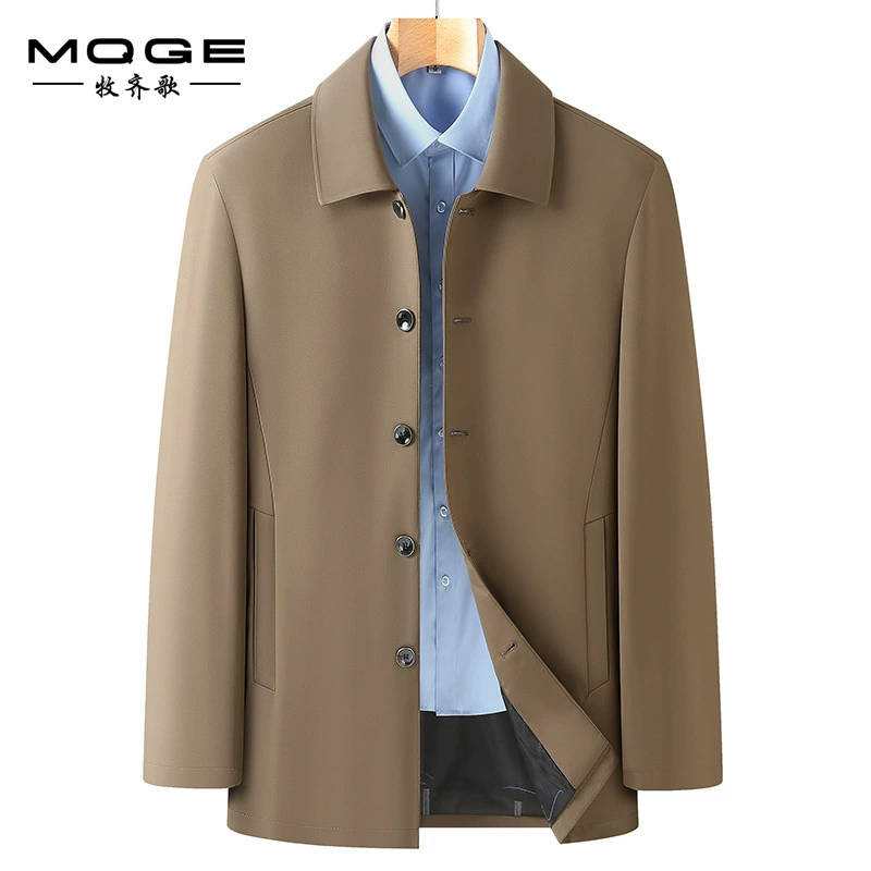 Мужская куртка 2024 года, весна-осень, для мужчин среднего возраста, тонкая, деловая, повседневная, представительская.