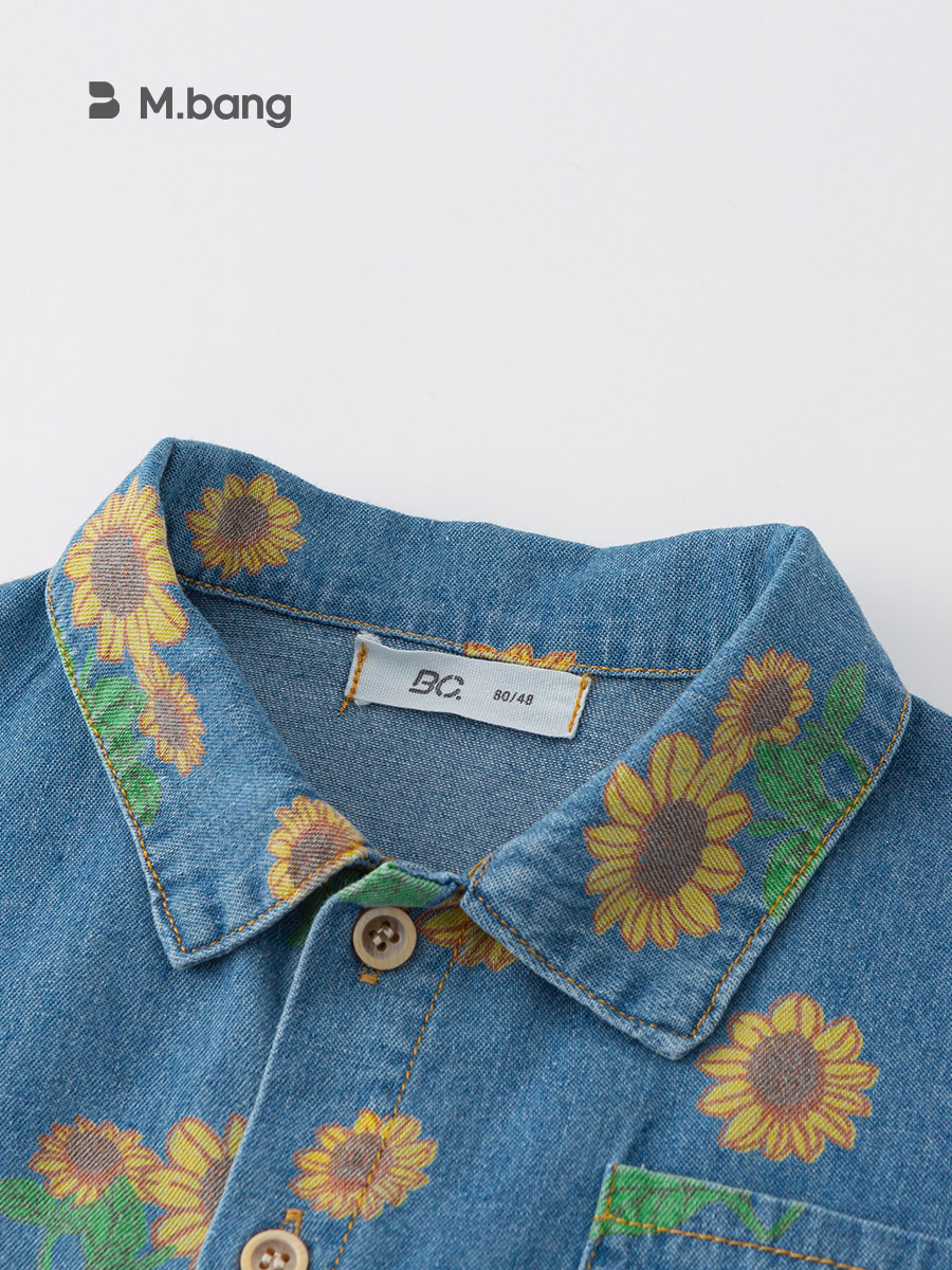 Ropa Infantil Youbao, Conjunto de Dos Piezas de Pantalones Cortos de Verano 2026 para Niños, Traje de Mezclilla para Niñas, Ropa Moderna para Niños Pequeños image 6
