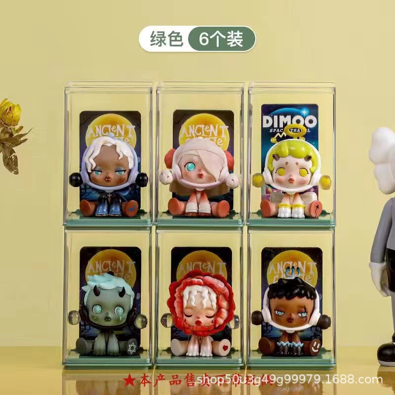 ブラインドボックス収納展示棚透明アクリル単一キャビネット手作り収納ボックスバブルマット防塵展示ボックス|undefined