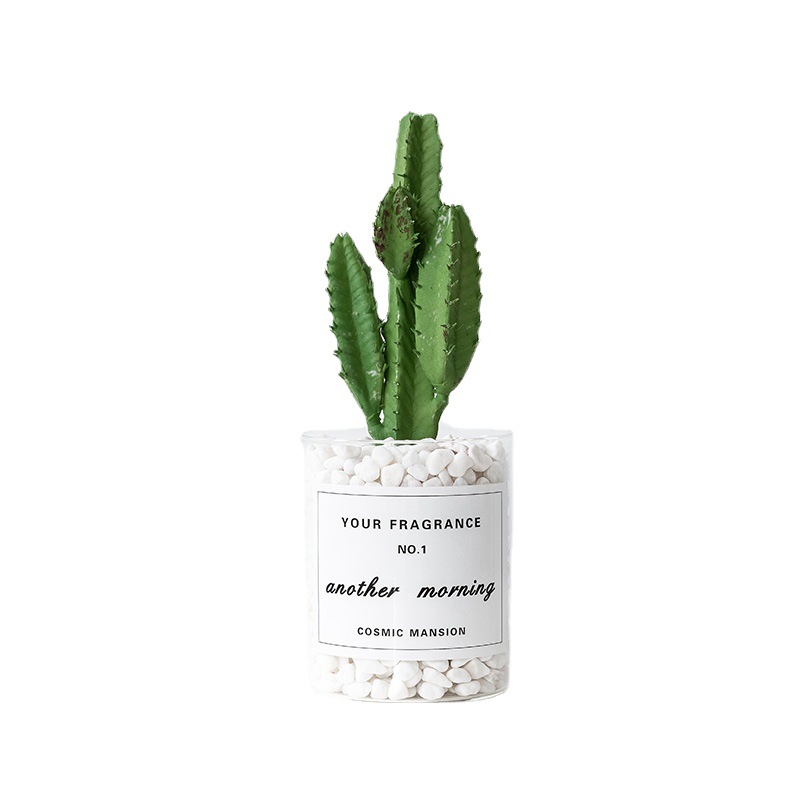 Nordic Planta artificial en maceta cactus falsa planta verde suculenta ins sala de estar decoración de interiores flor falsa adornos creativos image 5