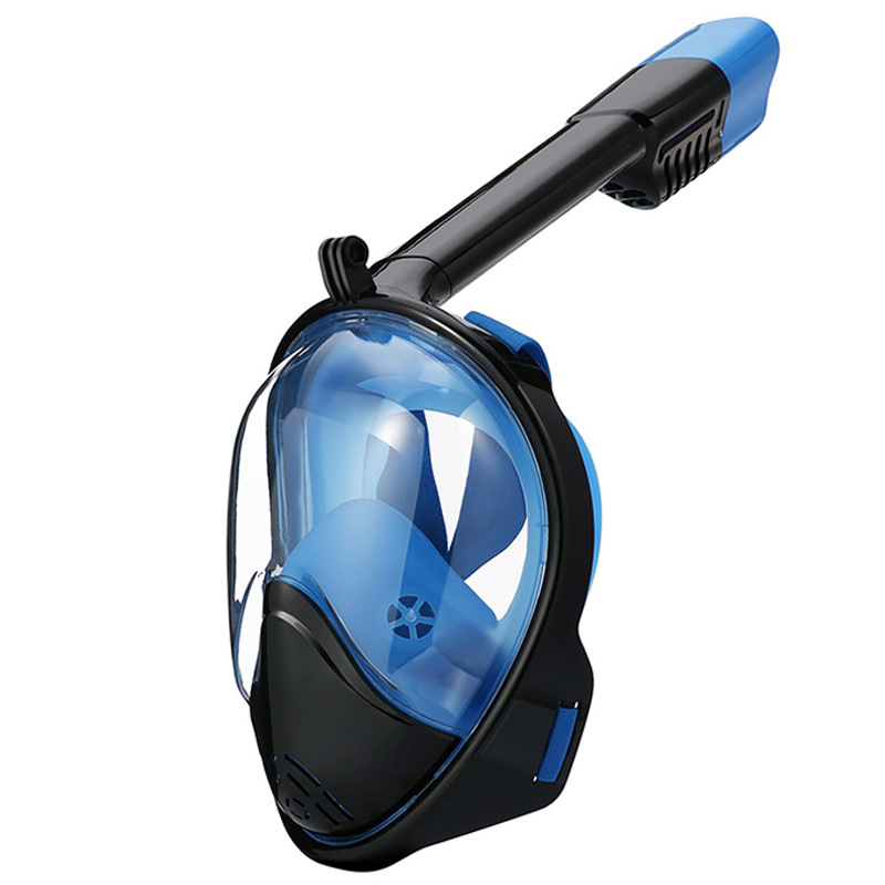 Portable Underwater Respirator Adult Large Field of View Anti-Fog Swimming Mask Snorkeling Goggles Equipment Full Face Diving Eye