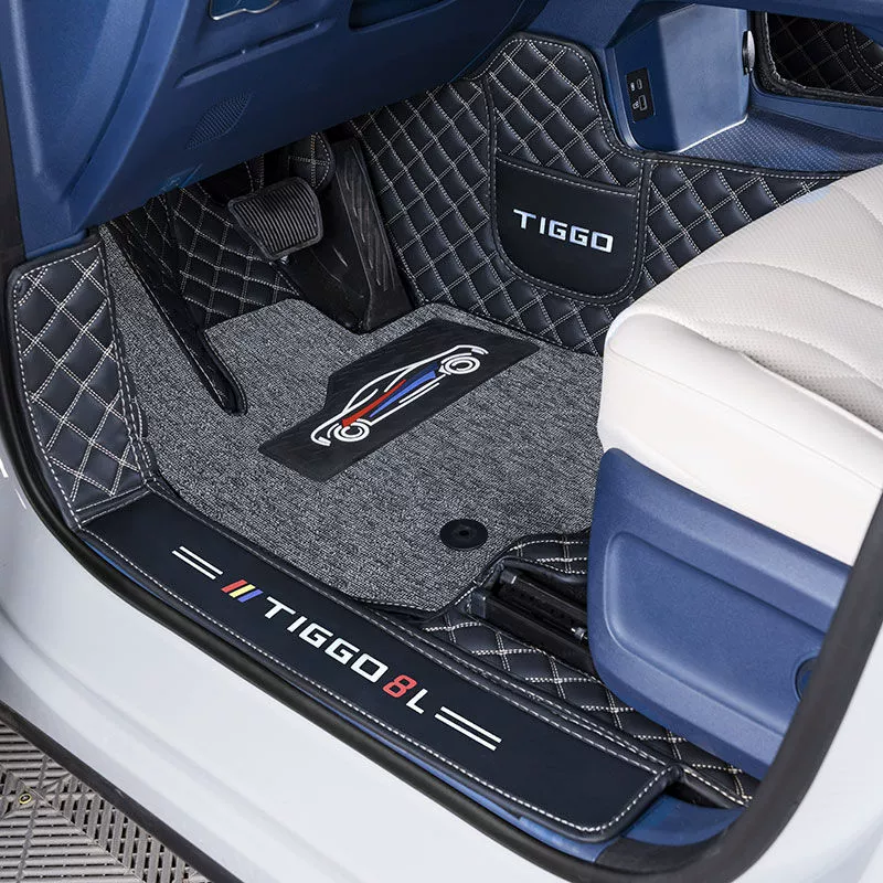 Коврики Tiggo 8л, специальные все включенные принадлежности, отделка салона автомобиля, детали для модификации ковриков в багажнике, аксессуары, пять мест 7