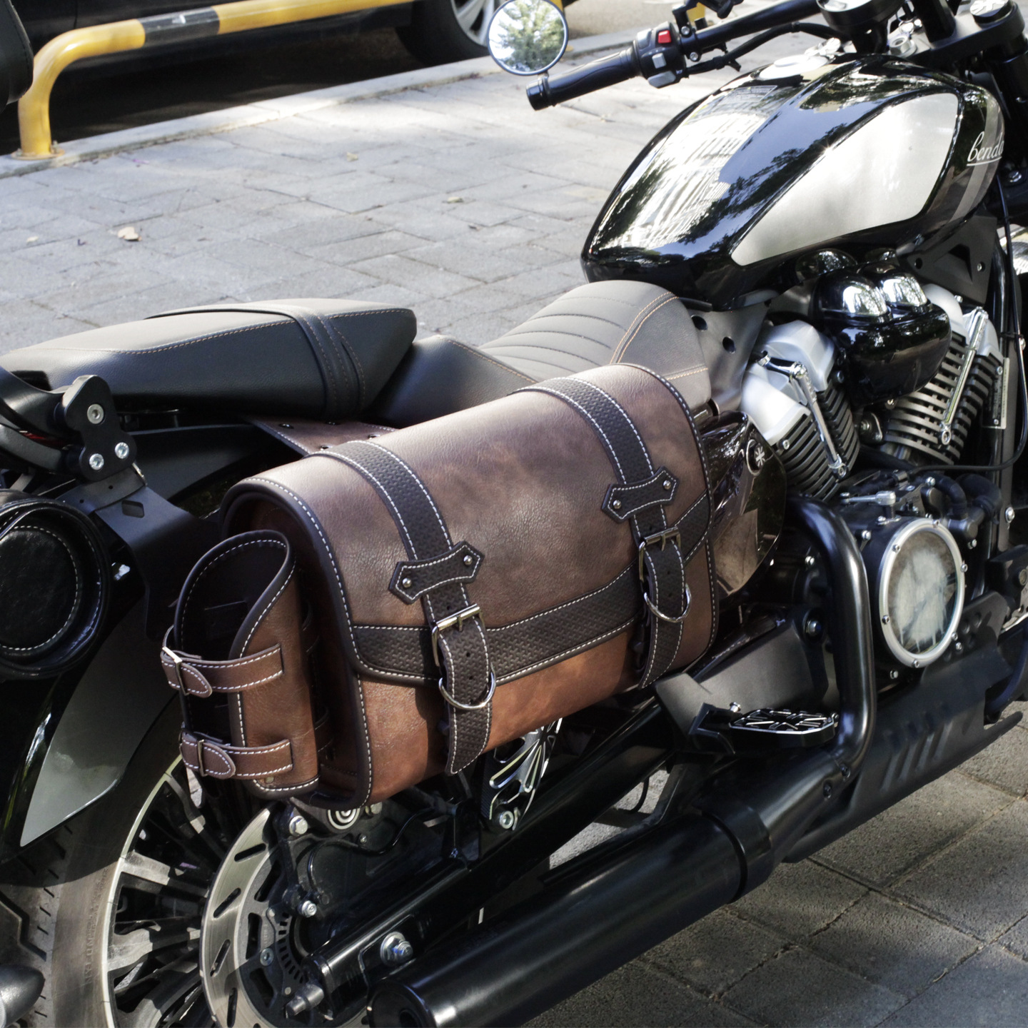 Cross-Border Hot-Selling Universal Retro Modified Waterproof, Sun-Resistant, Scratch-Resistant, Large-Capacity Motorcycle Side Bag for Electric Vehicles and Motorcycles