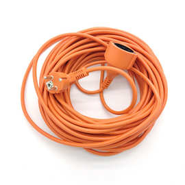 欧规法国3*2.5平方户外连接线大功率公母电源线花园除草机延长线