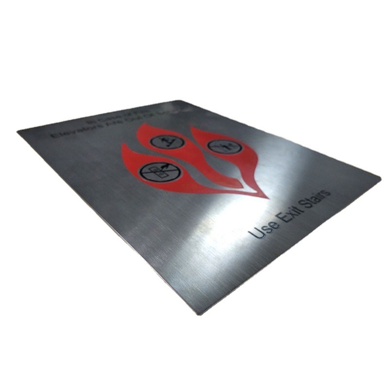 东莞厂家不锈钢防火标识牌 镭雕喷油防火标志牌 多种标牌制造
