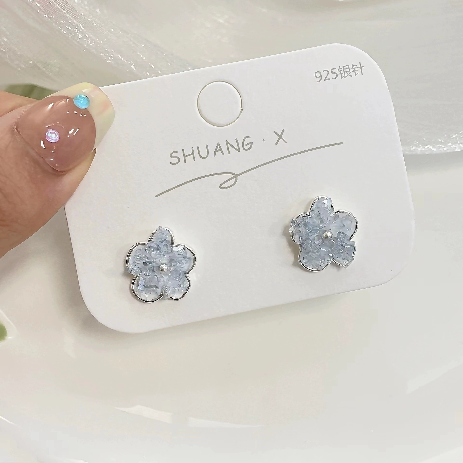 Sophisticated small brand universal design earrings, flowered, Korean style, trend of season