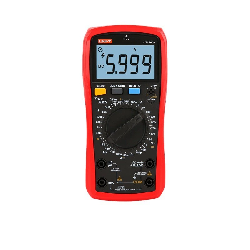 Мультиметр UNI-T UT890D+ цифровой UT890C высокоточный электрик многофункциональный мультиметр с защитой от перегрева