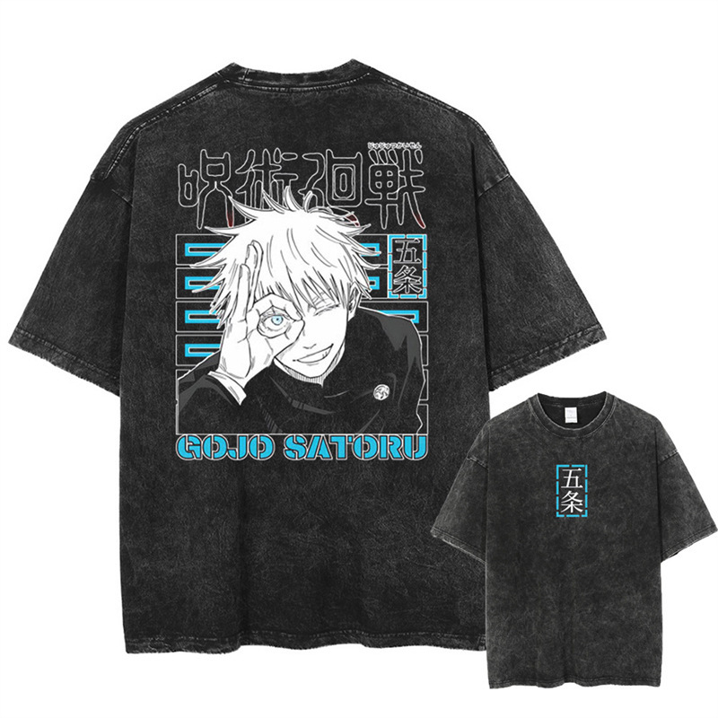 Plaid Printed H Women's Flat Black T-Shirt New Men's Loose Washed Shirt Export Animation 2025 Japan Plaid Printed H Women's Flat Black T-Shirt New Men's Loose Washed Shirt Export Animation 2025 Japan