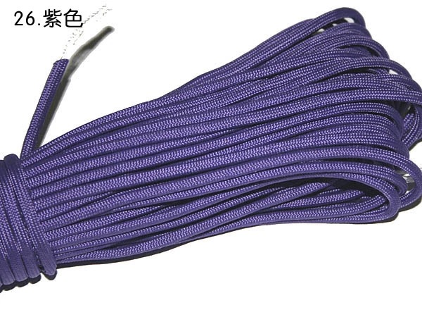 7七芯傘紐31メートル100フィート4mm屋外編みブレスレット用ひもで干しひも200色を縛る