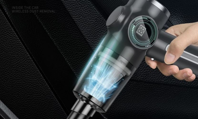High Suction Car Charging Mini Vacuum Cleaner, Wireless Portable Vacuum Cleaner, Powerful Small Window Cleaner for Home Use
