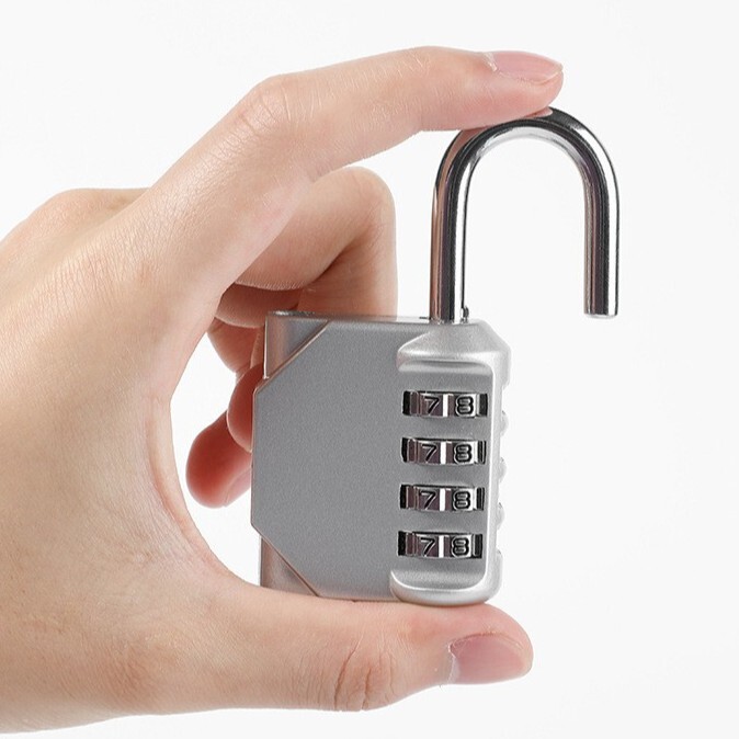 Combination Lock Padlock for Home Door Lock, Student Dormitory Cabinet Lock, Locker, Suitcase Lock, Small Size for Dormitory Use with Key Combination Lock Padlock for Home Door Lock, Student Dormitory Cabinet Lock, Locker, Suitcase Lock, Small Size for Dormitory Use with Key