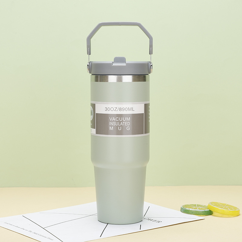 Vaso de aislamiento de gran capacidad para automóvil de vacío de doble capa de acero inoxidable 304 transfronterizo