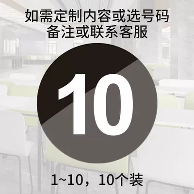 dining tables, self-adhesive, waterproof, for — Warning sign - 88cm-diameter-8cm-black-with-white-text-1-10-pack-of-10