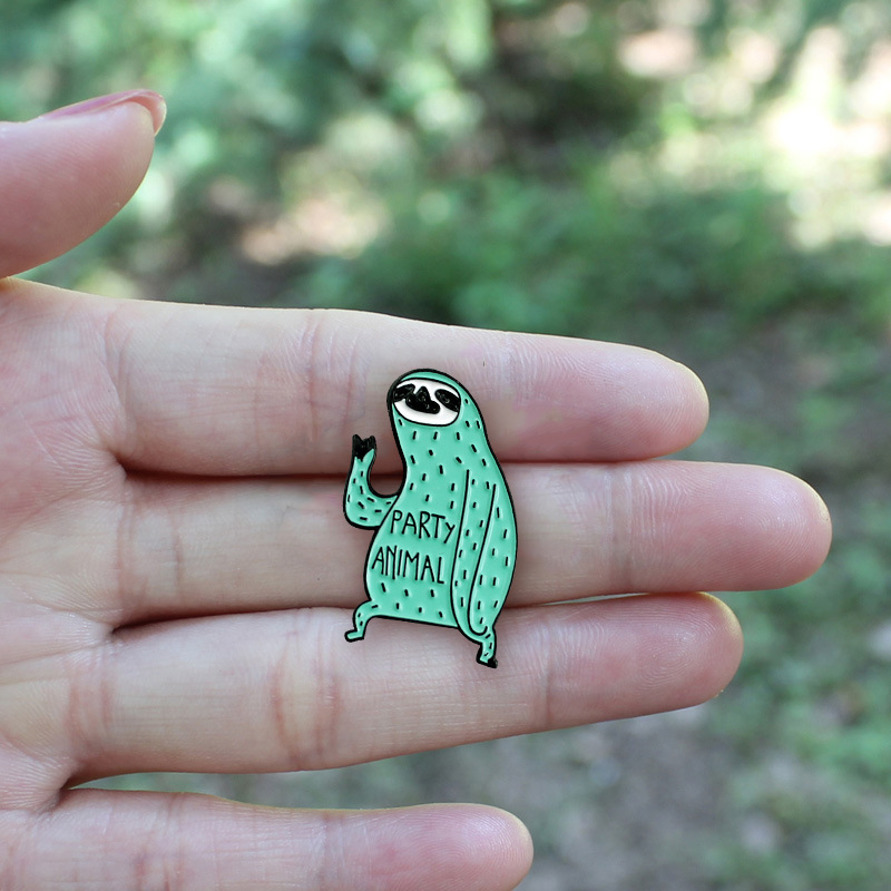 Alloy Material Cartoon Style Pin Cartoon Alloy Stoving Varnish Unisex Brooches