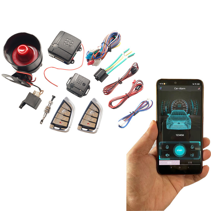 南美款电商产品 汽车防盗器 car alarm手机APP代替遥控器防盗系统|undefined