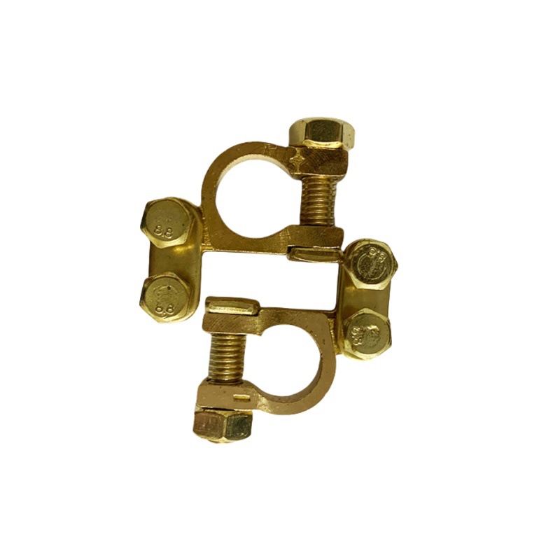 Da Huo Xian Copper Pile Head Battery Terminal Car Parts Battery Connection Line Clip (Power supply, ignition system accessories) - double-screw-battery-terminal-pure-copper