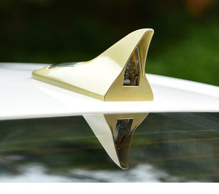 Car Shark Fin Decorative Light Car Antenna Modification Light Special Practical Led 8 Lights Car Roof Supplies Tail Fin