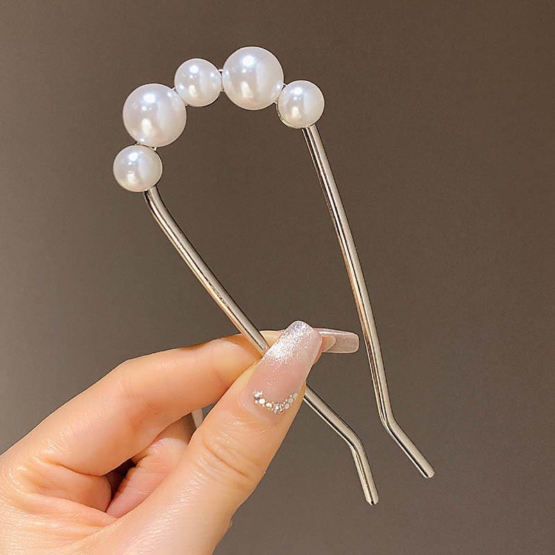 Horquilla en forma de U de alta calidad para mujer 2025 nuevo estilo tocado borla horquilla balanceándose en la parte posterior de la cabeza artefacto del cabello accesorios para el cabello