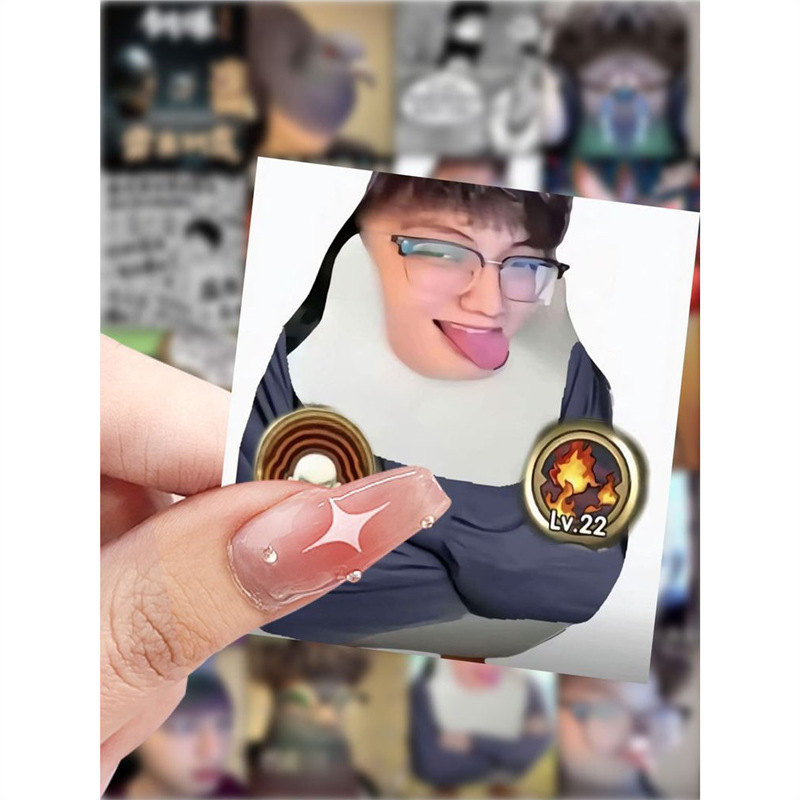 Pigeon God 177 Pigeon God Emoticon Pack Pressure Explosion Outline Thunder DIY Naruto Anchor Sticker Decorative Phone Case