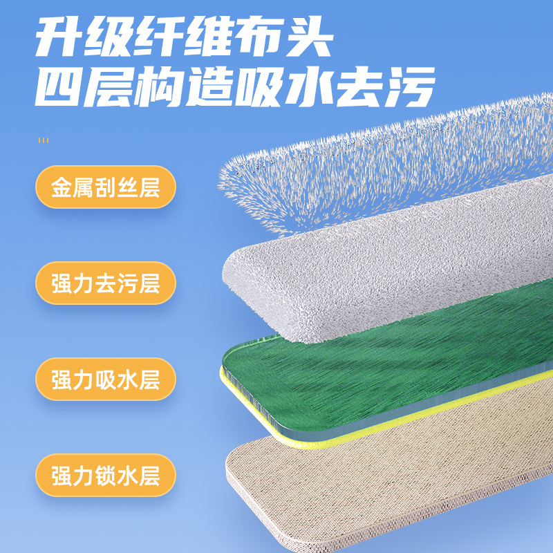 Sobang mini hogar perezoso pequeño trapeador Limpieza de escritorio no sucio mano giratoria mano libre fregona plana