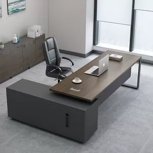 Наблюдение за руководителем менеджера Daban Terrace Financial Single Dest Desk and Comminse Simple Luxury Boss Table Office Computer Table