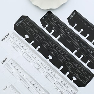 A5 A6 A7 Bookmark Ruler Thickeneded 60 Silk DIY Loose-Leaf Notebook Standard 6 Holes Ready for Sale