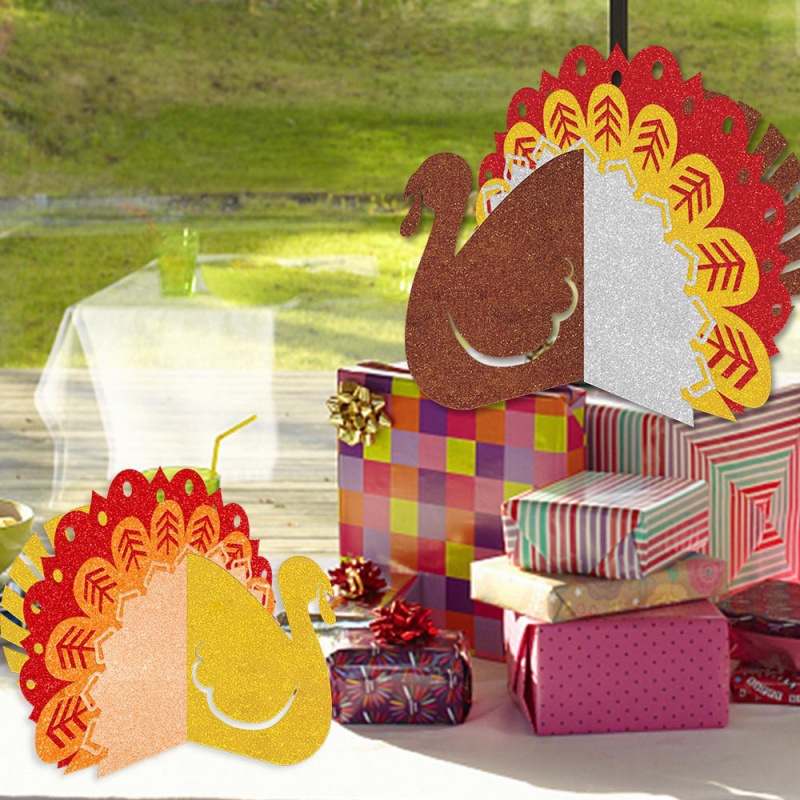 Nuevo estilo transfronterizo decoración de fiesta de Acción de Gracias decoración tridimensional de pavo festival de la cosecha decoración especial decoración de otoño