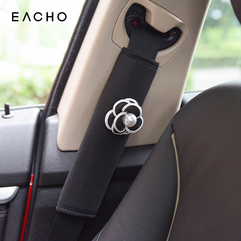 블랙 니트 동백 - 어깨 패드