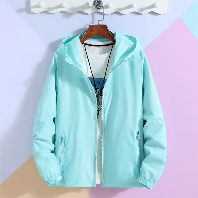 666 bolsillo con cremallera ropa de protección solar agua Azul