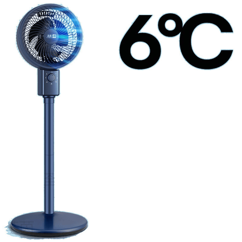 Ventilador de aire acondicionado de refrigeración alemán, ventilador eléctrico de ahorro de energía silencioso para el hogar, sacudiendo la cabeza, ventilador de suelo, viento fuerte