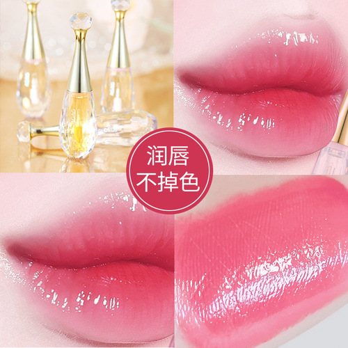 AGAG crystal clear color-changing lip glaze is moisturizing and long-lasting, and is not easy to stick to the cup. Transparent temperature-changing lipstick pouty lips