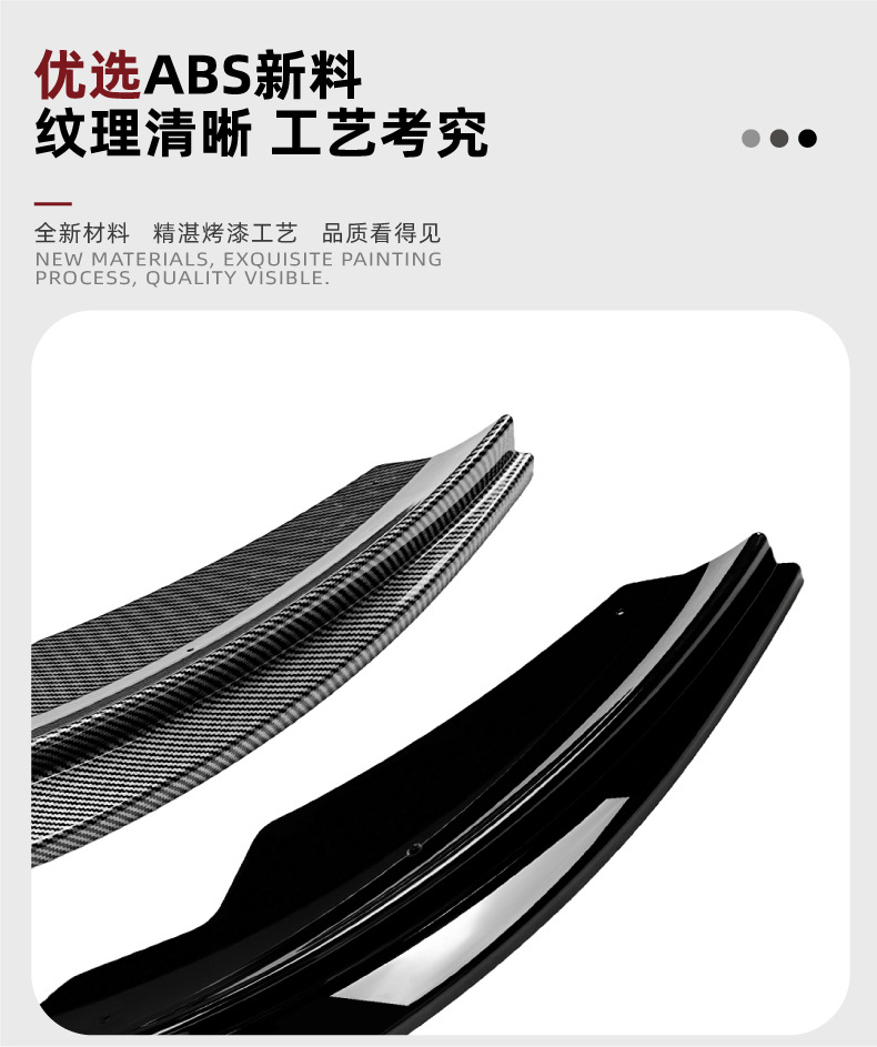 Suitable for Ford Fiesta Mk7 Standard Version 2008-2012 Front Lip and Front Spoiler Cross-Border Exterior Modification