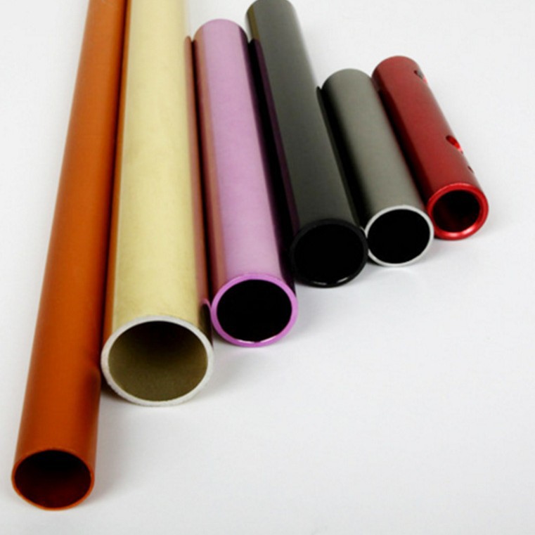 异形圆管铝合金 挤压圆管6063T5铝型材 供应喷涂木纹异形铝管铝材