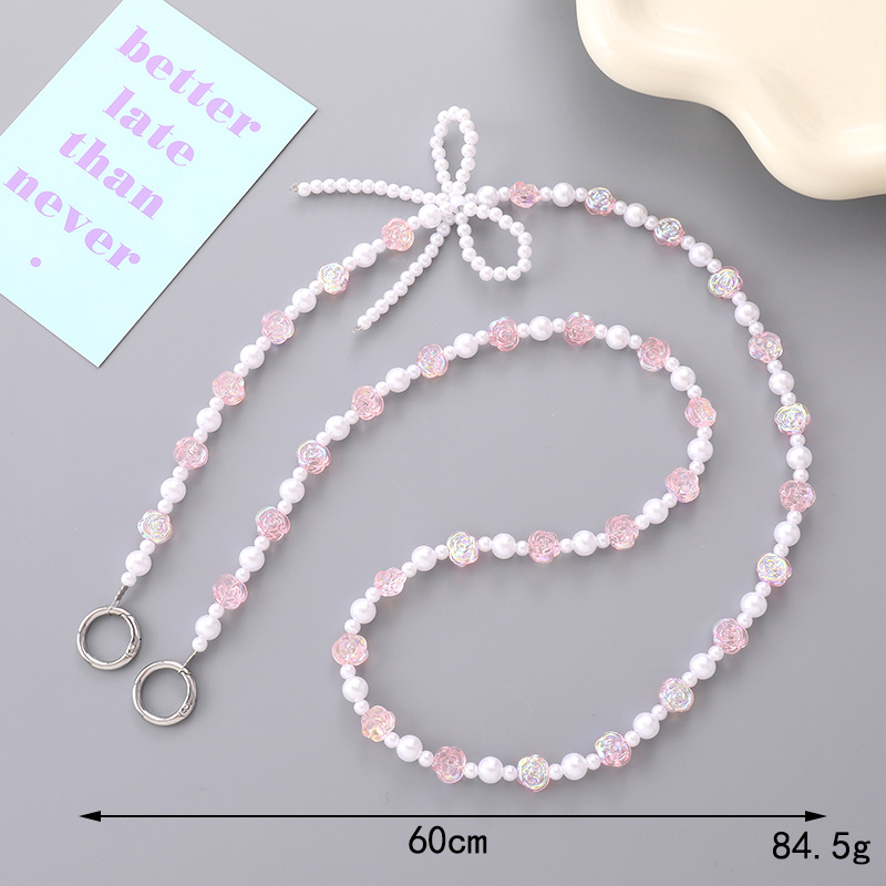 K4908 flor lazo bandolera rosa