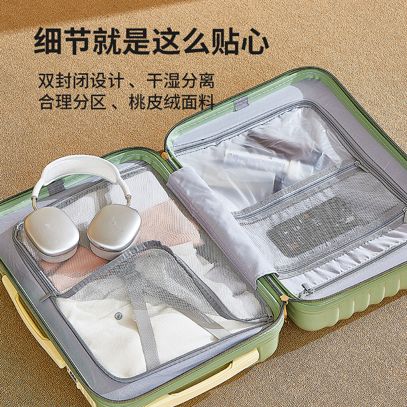 Maleta de 20 pulgadas anti-caída maleta de viaje japonesa 24 pulgadas cremallera antideslizante contraseña caja de tracción una maleta de cuero a granel